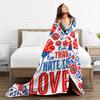 The only Thing More Powerful Than Hate is Love Flannel Blanket  Awesome Throw Blankets for Home 200x150cm Bedspread