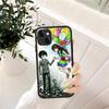 Love Black And Cute Emo Phone Case for iPhone 16 15 14 11 12 13 Pro Max X XS Translucent Matte Cover