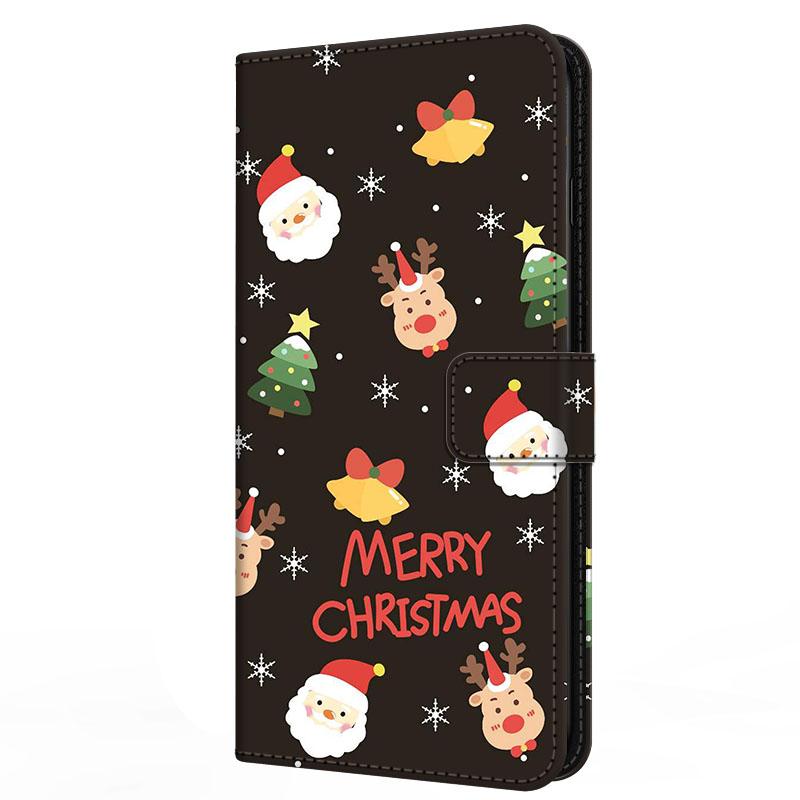 Чехол для Xiaomi Poco F7 F 7 с подставкой-книжка из кожи Merry Christmas Магнитный кошелек-защита Redmi Turbo 4 Pro