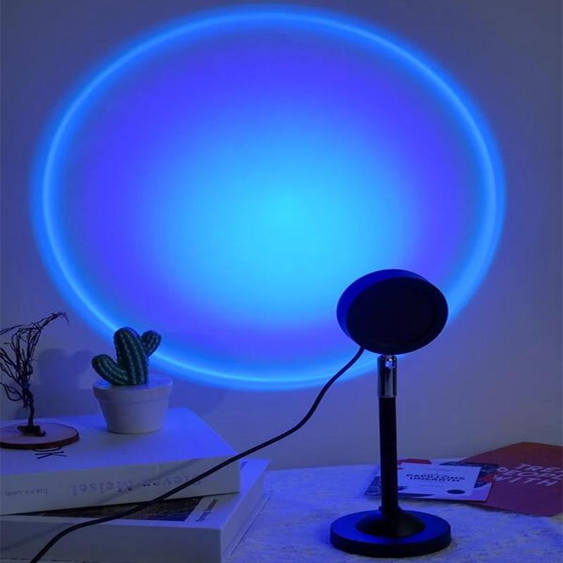 Проектор Sunset Light USB 16 цветов, меняющий цвет, напольный светильник, ночник, вращающийся на 360 градусов, украшение, украшение