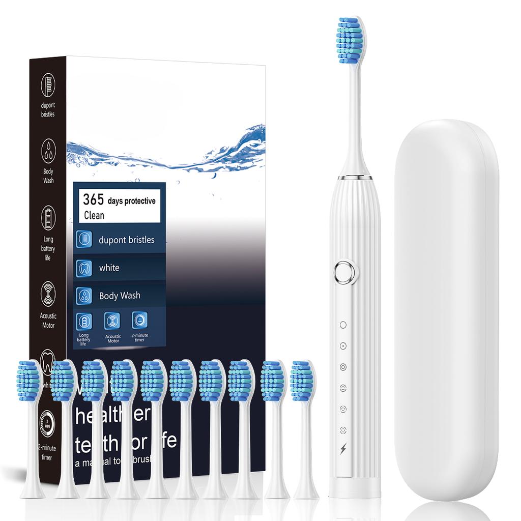Smart Electric Toothbrush Adult Rechargeable Fully Automatic Soft Brush Family Combination Double Set Cleaning Toothbrush