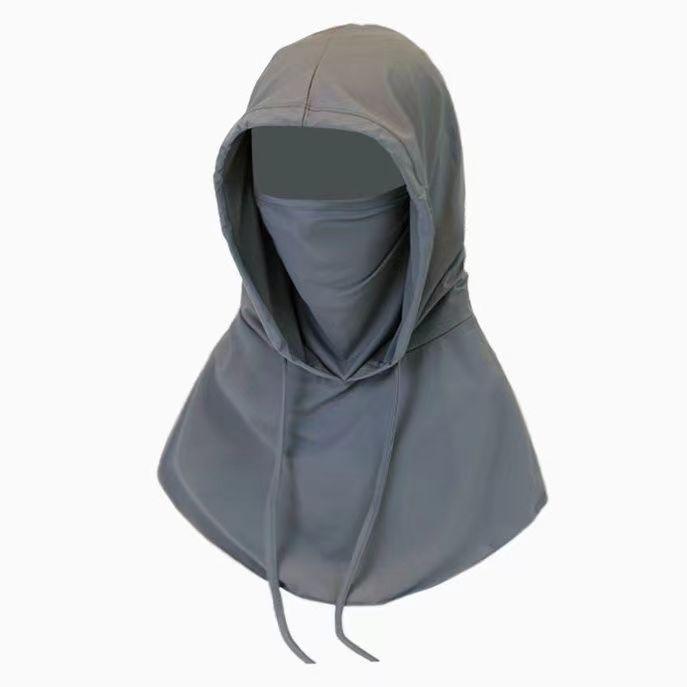 Маска для лица унисекс, шапка, интегрированная защита шеи, полнолицевая велосипедная экипировка, головной убор, шарф Ice Silk