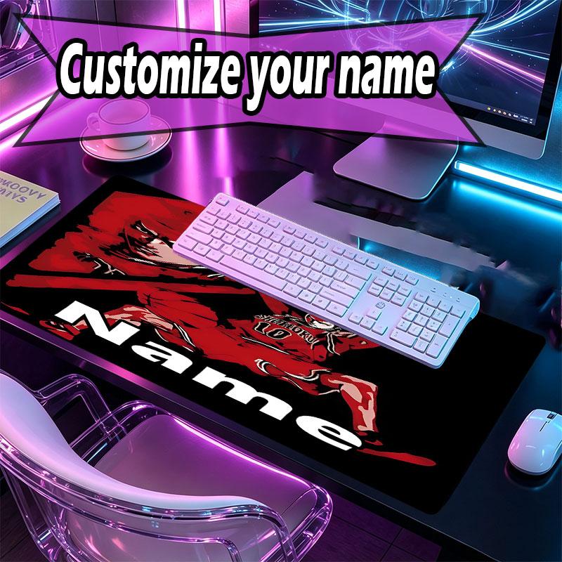 Custom Name Personalized SLAM DUNK Pattern Mousepad, Laptop PC Desk Mat, Decorative Desk Mat for Home Keyboard Pad Gift