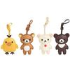Cute Rilakkuma Korilakkuma Bear Pu Keychains Key Chain Keyholder Keyring Bag Pendant Toys Gifts For Girls