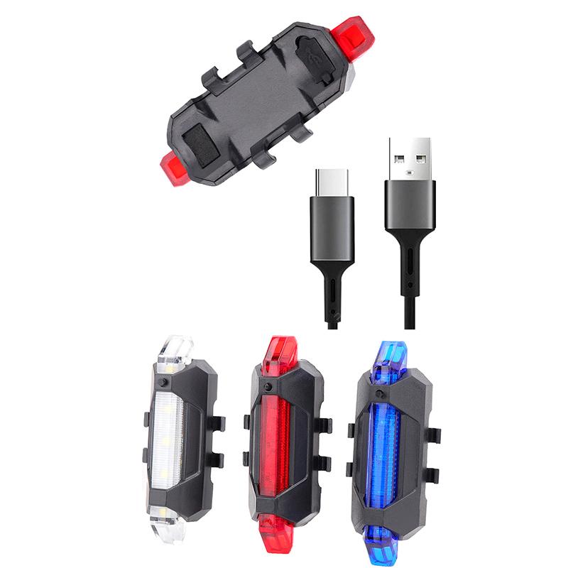 USB-перезаряжаемый задний фонарь для велосипеда, светодиодный фонарь для безопасности ночной езды, 918, аксессуары для езды на велосипеде