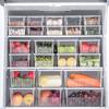 Прозрачный органайзер для холодильника, контейнеры для хранения продуктов, корзины для свежих овощей и фруктов, ящик для хранения холодильника, кухонный органайзер