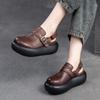 Retro Round Toe Breathable Thick Sole Sandals Casual Versatile Women's Flat Platform Shoes