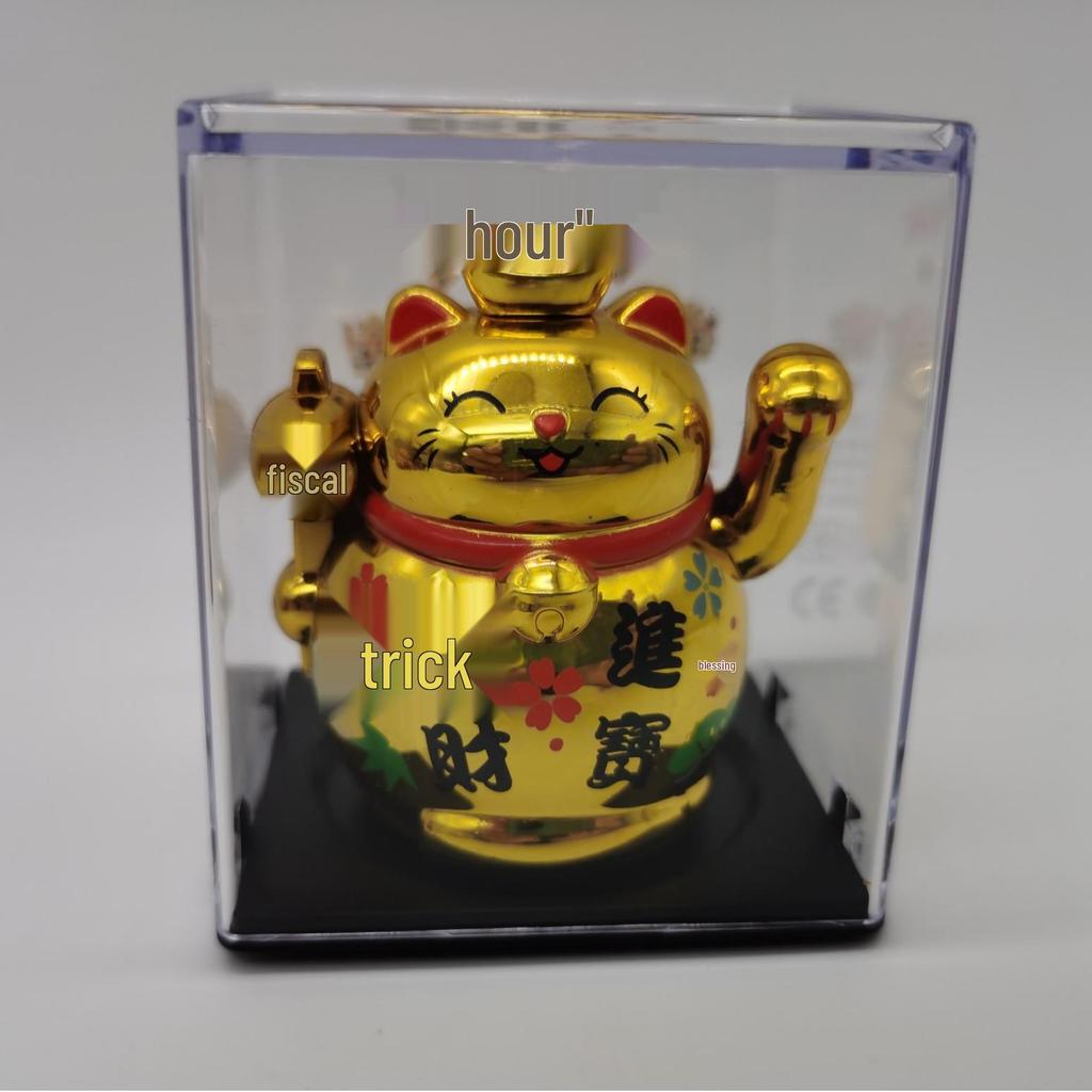 Фигурка Машущего Кота на солнечной батарее - Креативное украшение и уникальный подарок