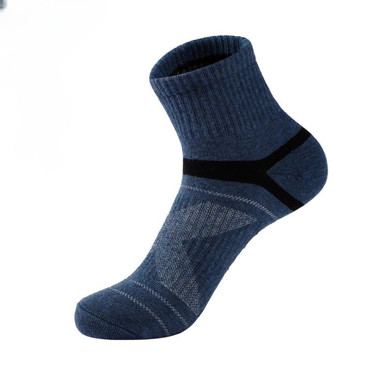 Высокое качество, 5 пар мужских носков из чесаного хлопка, новые повседневные дышащие спортивные носки, мужские длинные носки в полоску, большие размеры