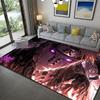 Naruto Symbol Pattern Area Rug Non-Slip Washable Mat for Bedroom Living Room