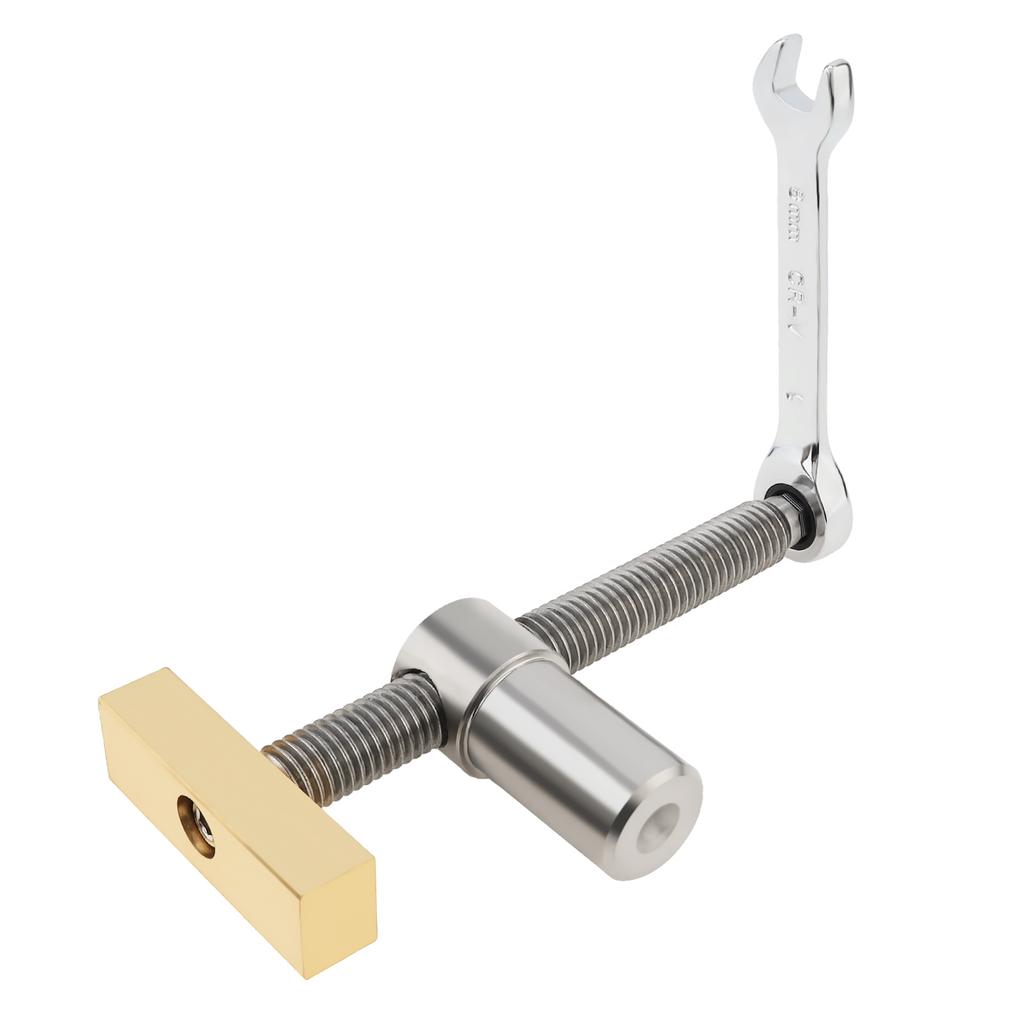 2Pcs 20mm Workbench Holding Stopper Set with Ratchet Wrench, Precision Fast Positioning Fixture for Woodworking Table