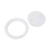 6in Deck Plate Hatch Cover Round White NonSlip Surface Separate Design PreDrilled Holes