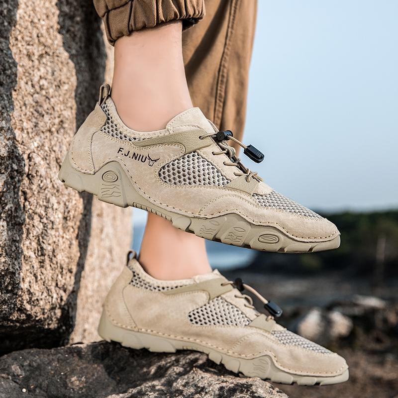 Summer Men's Casual Shoes Breathable Mesh Shoes Sneakers