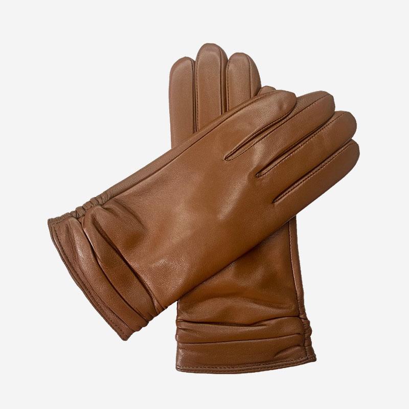 Женские зимние перчатки, высококачественные, действительно черные кожаные перчатки из овчины, женские зимние холодные перчатки, длинные черные перчатки для женщин