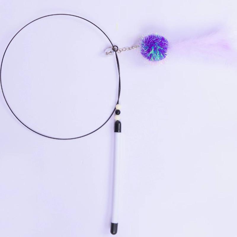 Игрушки для кошек, Колокольчики из стальной проволоки, Махалки из стальной проволоки с перьями, Игрушки для кошек, Товары для питомцев, Игрушки для кошек