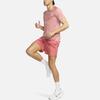 Nike Tech Knit Logo Спортивная футболка с круглым вырезом для мужчин, топы Stardust-Red DM4753-655