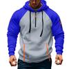 Men's Sweatshirt Hoodie Zipper Arm Pocket Cardigan Men's Sports Large Size Casual Hoodie