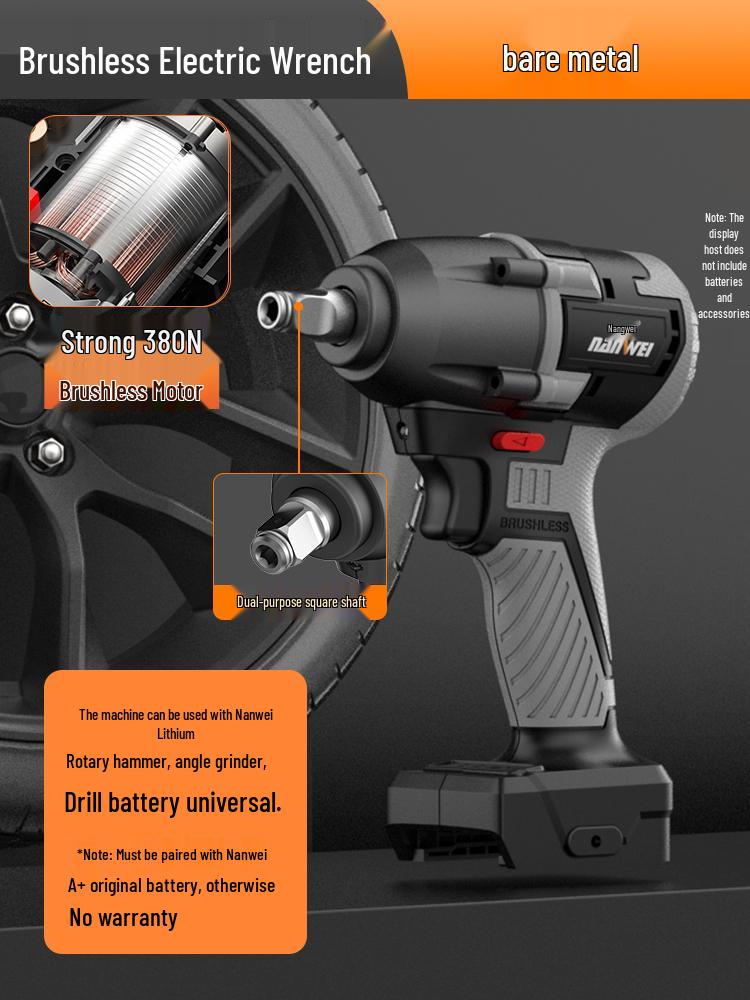 Heavy Duty Brushless Electric Torque Wrench with Lithium Battery for Auto Repair and Scaffolding