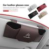 Magnetic Leather Car Sun Visor Storage Glasses Holder Case For Citroen C4 C3 C5 C1 C2 C6 C4L DS3 DS4 Berlingo Picasso Jumper
