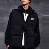 Fila Fusion Модный теплый свободный жилет с воротником-стойкой Мужские топы Черный T11M342903F-BK