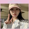 Pink Baseball Vintageinspired Cap For Women Stylish Letter Design Breathable Sun Hat Protection