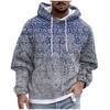 Fashion Print Loose Men's And Women's Long Sleeve Hooded Sweater