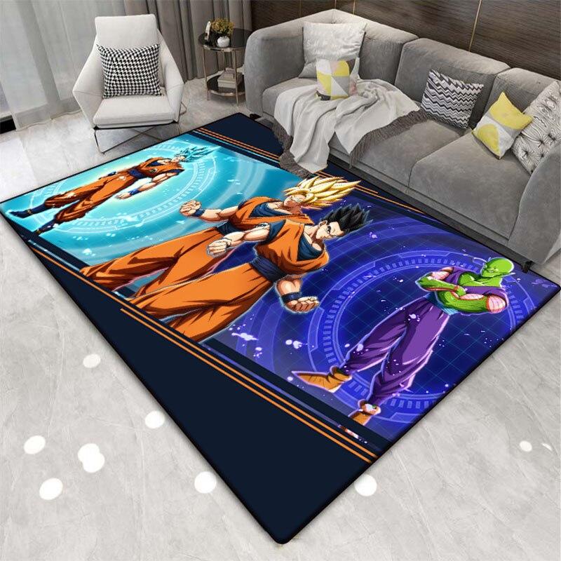 3D печать гостиная квадратный японский мультфильм DragonBall ковер игра ванная комната кухня коврик многофункциональный противоскользящий ковер.