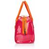 Bowling Bag - CHRISTIAN LACROIX - Jonc 3 - Patent - 20x30x12 Cm - Woman - Orange/Fuchsia