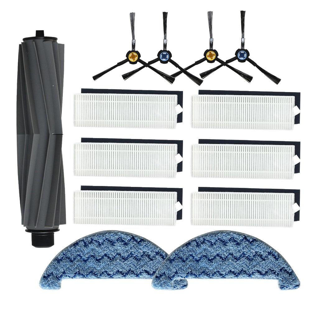 Боковая щетка Основная щетка Hepa-фильтр для робота-пылесоса chuwi ilife A7 A9S Запасные части для швабры Ткань Первичный пылевой фильтр