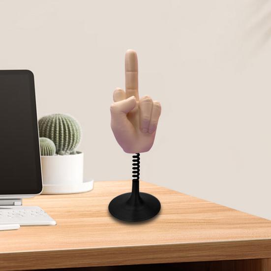 Эластичная настольная игрушка для среднего пальца, снятие стресса, забавный 3D-украшение для пальцев, веселая шутка