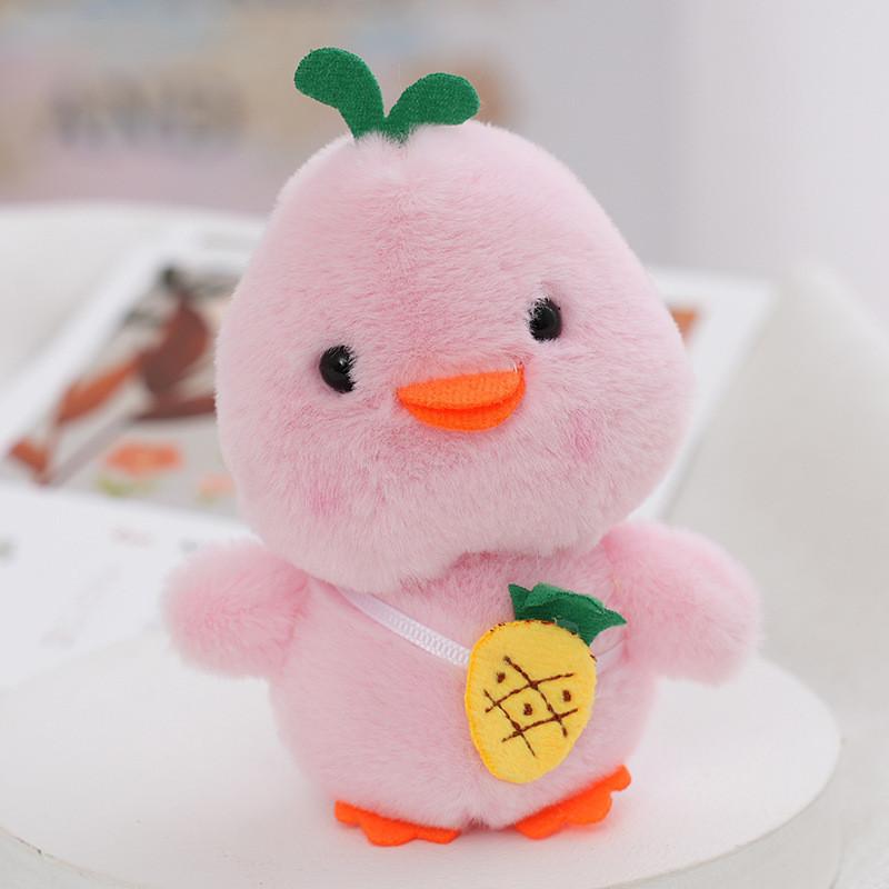 Adorable Plush Duck Backpack Charm Soft And Cute Stuffed Animal Keychain