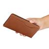 (iPhone 17, Light Brown) For iPhone 17 Cell Phone Case Magnetic Closing PU Leather Stand Cover
