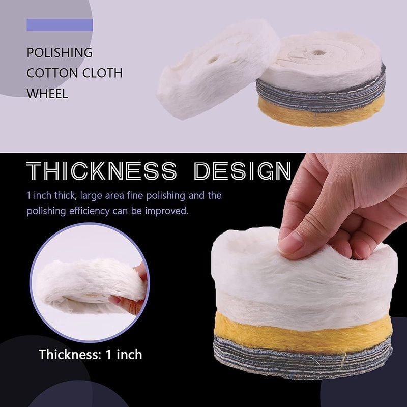 4-дюймовый полировальный круг с полировальной пастой и набором адаптеров для сверл с валом 1/4 дюйма, набор из 8 полировальных инструментов, точильный станок
