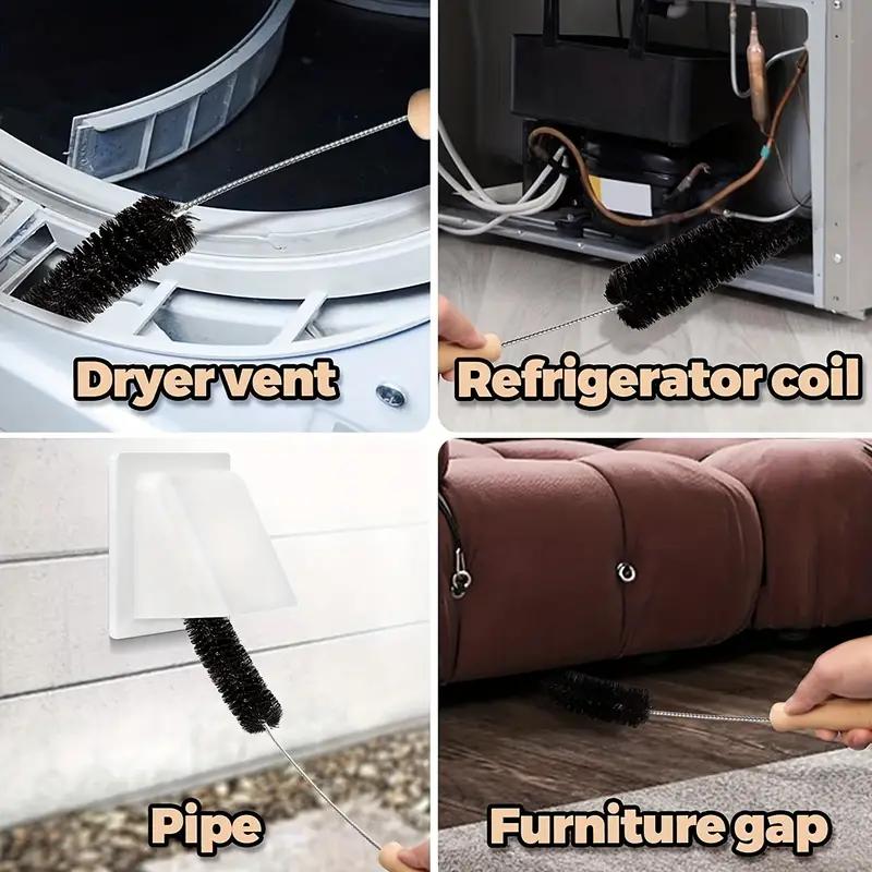 Комплект для очистки вентиляционных отверстий сушильной машины, щетка для ворса сушильной машины, очиститель вентиляционных ловушек, гибкий змеевик для холодильника длиной 28 дюймов