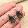 Удивительный дымчатый топаз, драгоценный камень, ювелирные серьги ручной работы из стерлингового серебра 925 пробы для свадебного подарка