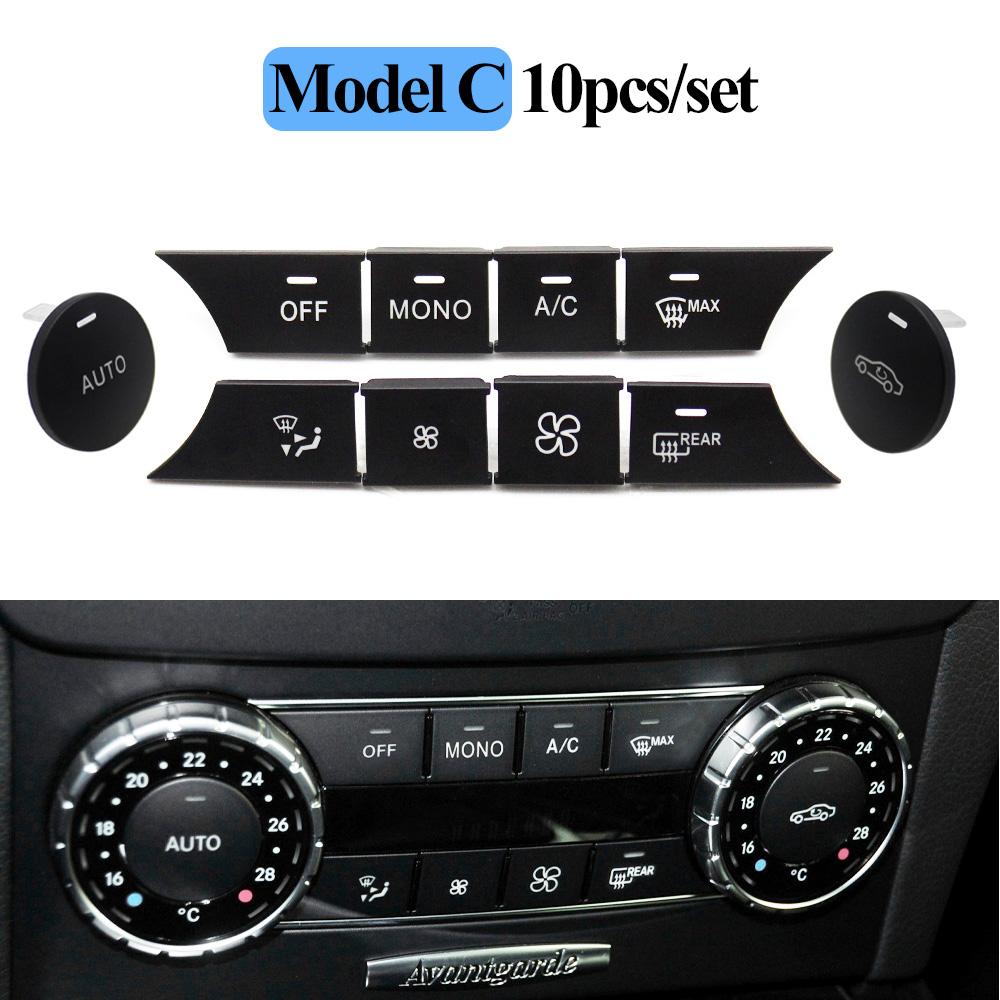 Car Dashboard Air Conditioner Wind Volume Heater Climate Control AC Button For Mercedes Benz C GLK Class W204 X204 C180 C200