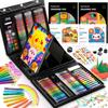 335-Piece Kids Art Set with Carry Case and Easel (Color Pencils, Crayons, Watercolors, Markers, Origami, Coloring & Sketch Pads)
