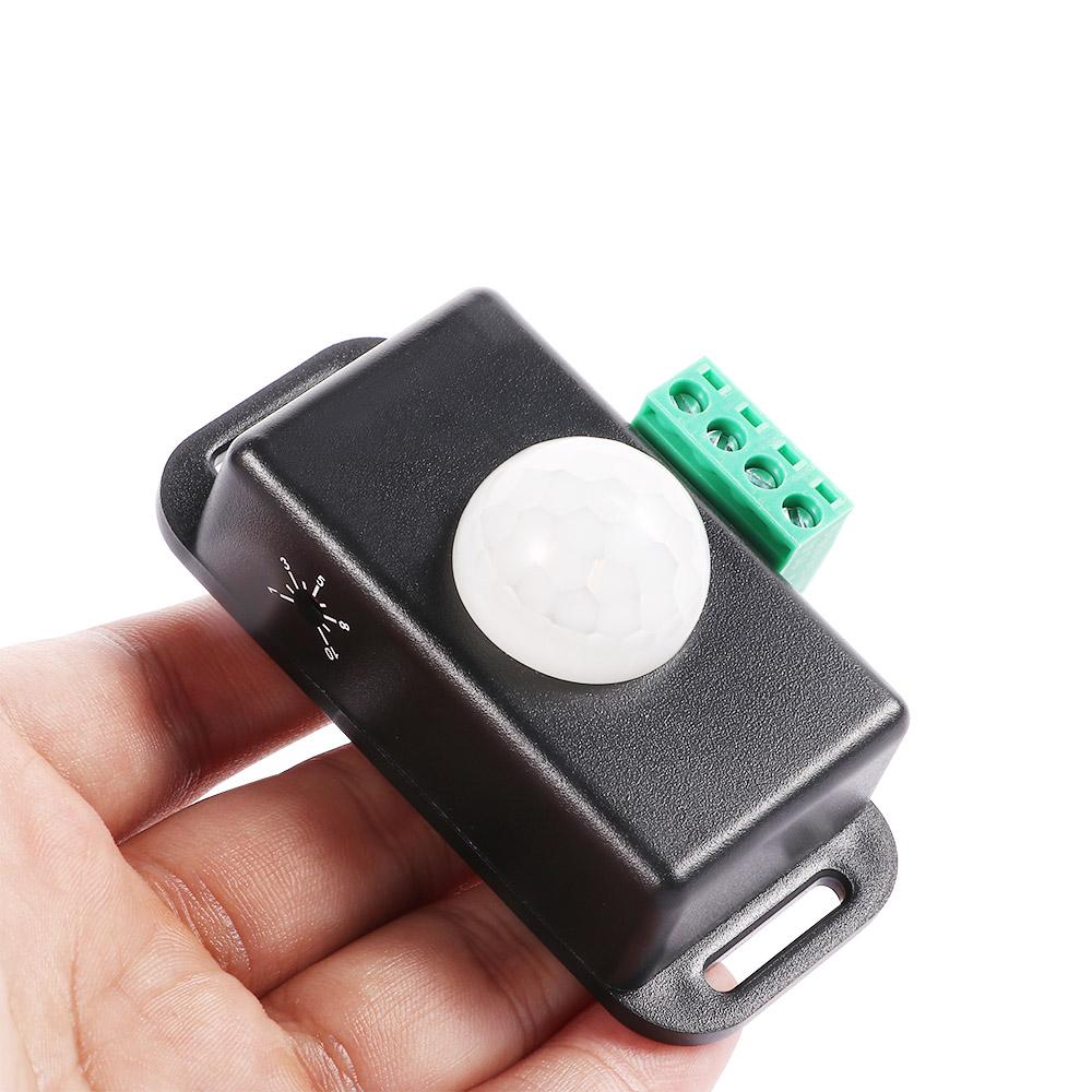 Домашний энергосберегающий инфракрасный PIR датчик движения DC 12V-24V для светодиодной ленты, выключатель, корпус, автоматический сенсор