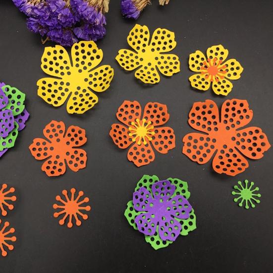 8шт цветок листья металлический штамп для тиснения трафарет для скрапбукинга бумажная карточка