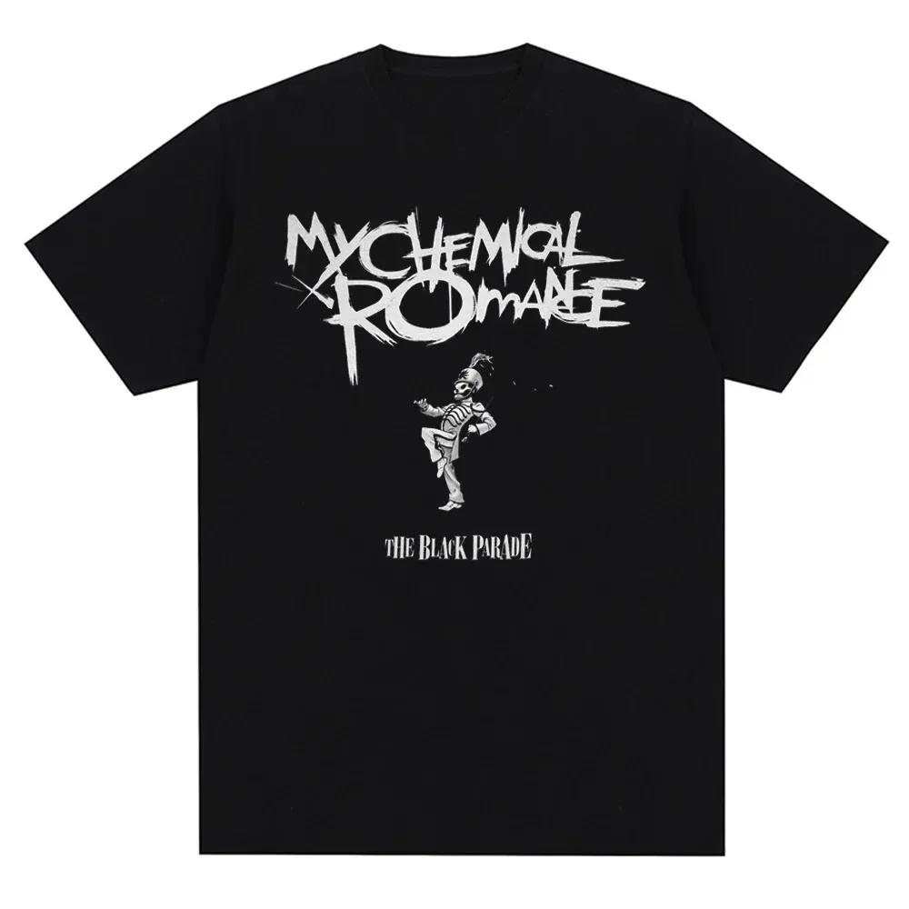 2024 My Chemical Romance Mcr Band Мужская Женская Хлопковая Футболка Футболка с принтом Футболка с коротким рукавом Уличная Трендовая Футболка Топы Одежда