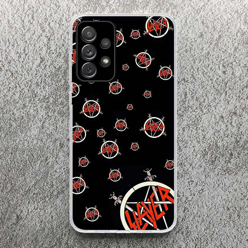 Мягкий чехол с принтом хэви-метал рок-группы Slayer для телефонов Samsung A52 A50S A51 A42 A23 A22 A12 A41 A31 A21S A40 A30S A20E A10