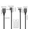Кабель USB A «папа-мама» вправо/влево/вверх и вниз, удлинитель USB2.0 для легкого доступа, черный