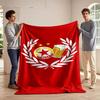 Red Star & Beer Laurel Design Print Blanket Soft and Cozy Perfect for the Living Room Bed Sofa or a Nap,gift