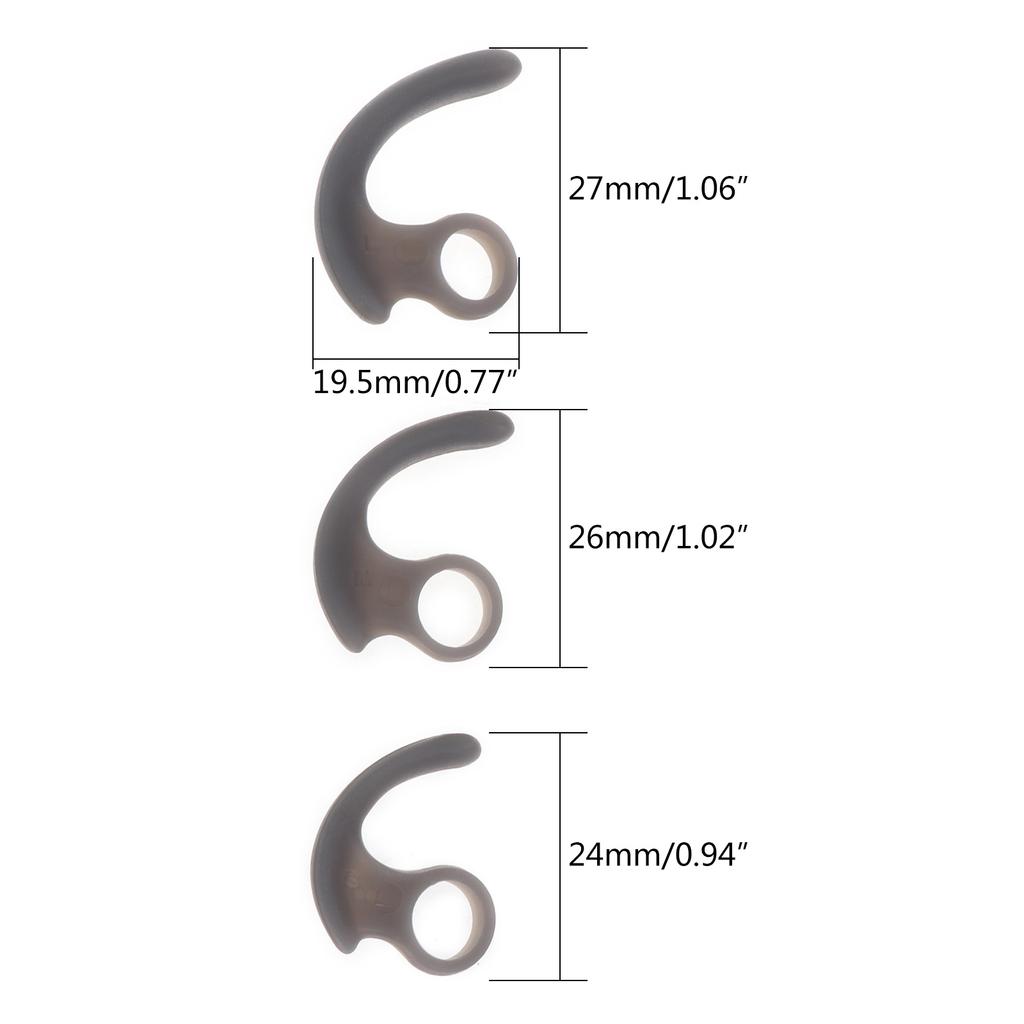 3 пары мягких силиконовых амбушюров для наушников, силиконовый чехол, крючки-вкладыши, аксессуары для наушников, вкладыши