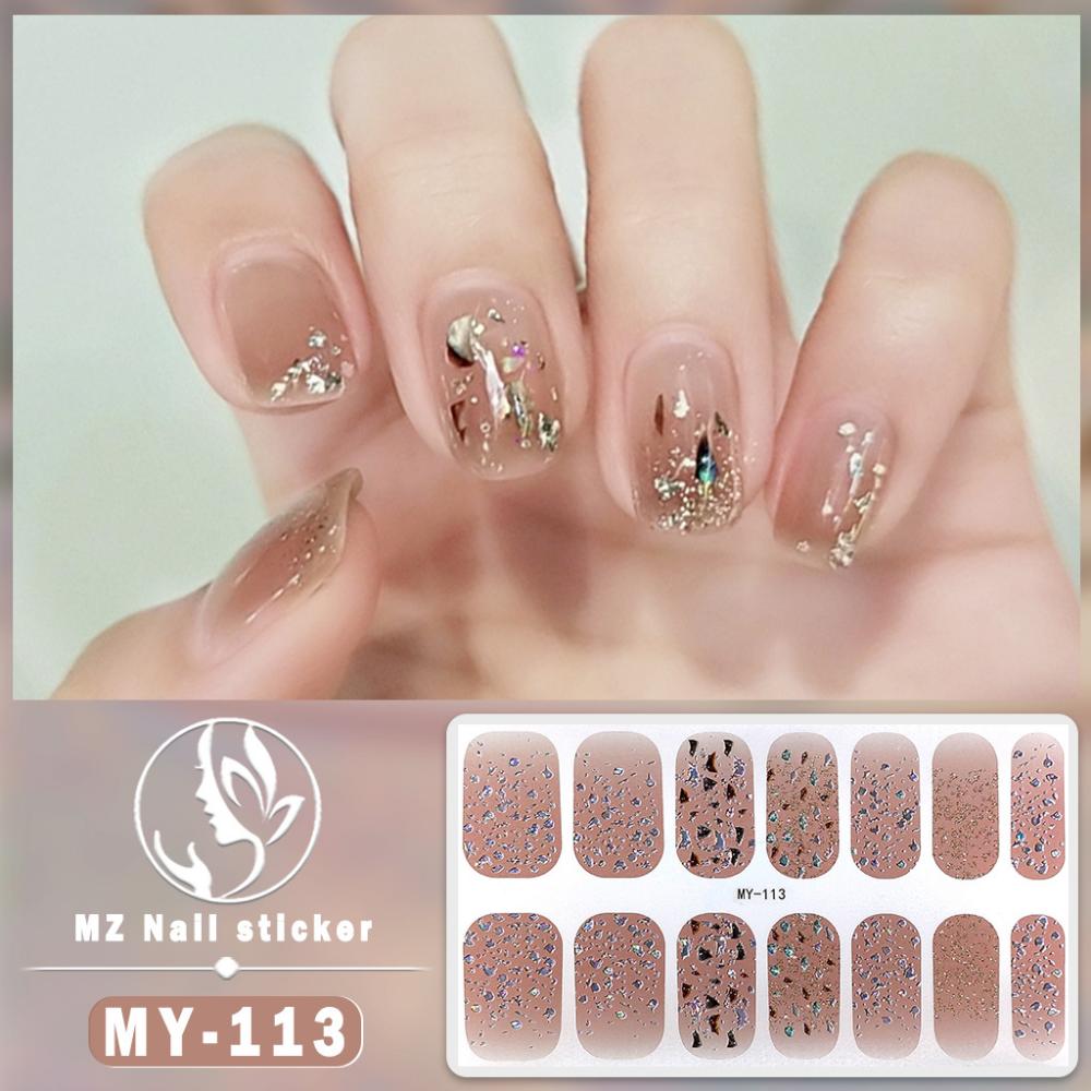 Трехмерная водонепроницаемая гелевая пленка для ногтей без запекания, полная паста, имитация бриллианта, бронзирование, лазерная пленка для ногтей, бумага для ногтей