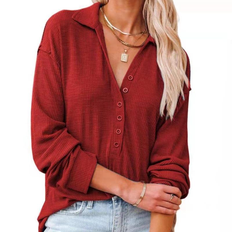 DAFIFY Женская мода, повседневные однотонные пуловеры с v-образным вырезом и длинными рукавами, весна-осень с v-образным вырезом и принтом