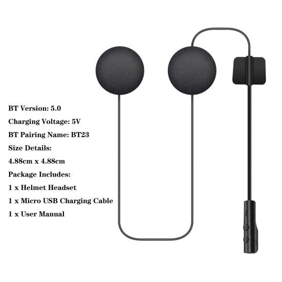 Шлем Наушники Стерео Звуковой Эффект Шумоподавление Портативный Bluetooth-совместимый 5 Мотоциклетный Шлем Домофон