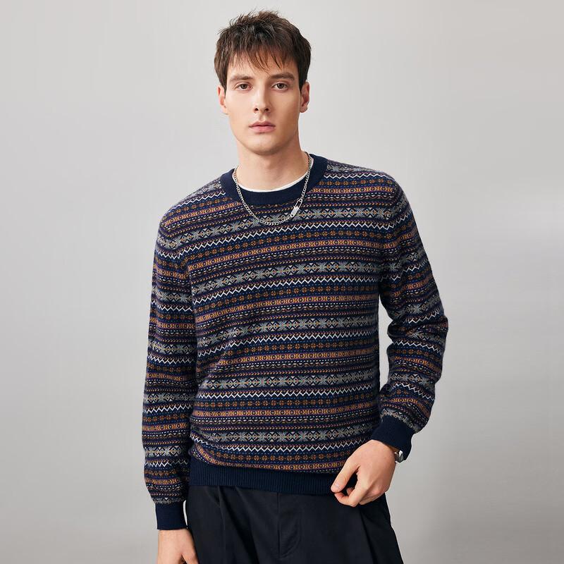Мужской свитер Komom Boka в стиле Fair Isle, 100% шерсть