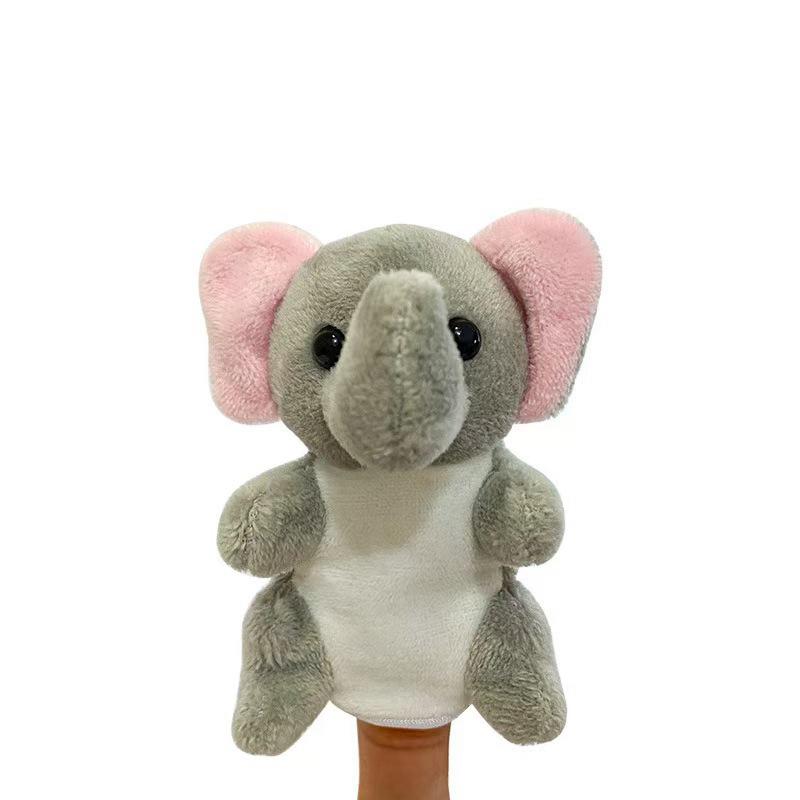 Cute Little Animal Puppy Rabbit Panda Finger Puppet Plush Toy Doll Parent-Child Interaction Hand Puppet Doll Doll