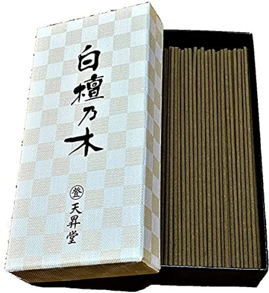 Low Smoke Sandalwood Premium Incense Sticks Made with Natural Rosan Perfect As a Made In Established In Scent Sandalwood, 40g, Gift. Japan. [Fujii